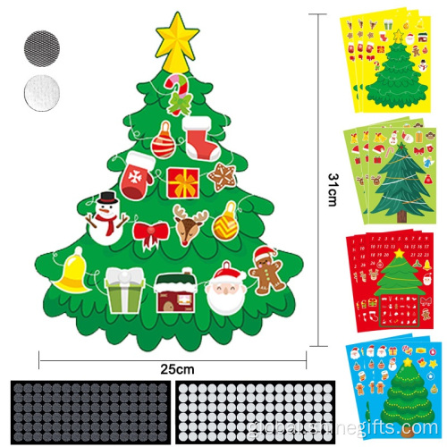 Diy Sticker For Kids 3D children's detachable Decorative Christmas Tree stickers Supplier